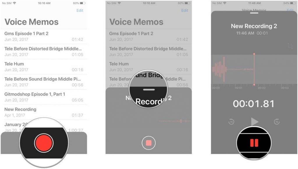 چطور با استفاده از اپلیکیشن Voice Memos صدا را ضبط کنیم؟,