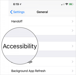 Tap On Accessibility In IPhone Or IPad Settings 2