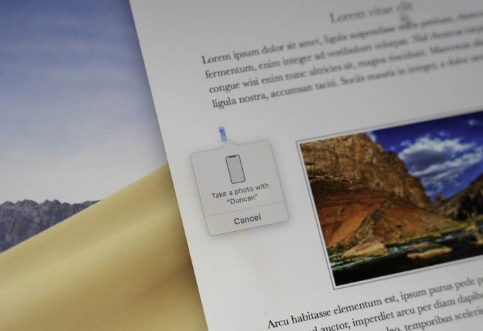 ویژگی Continuity Camera در macOS Mojave و iOS 12,ویژگی Continuity Camera, macOS Mojave , iOS 12, انتقال عکس از آیفون به مک, انتقال عکس از آیفون به سند مک, انتقال اسکن از آیفون به مک, گرفتن عکس سریع برای مک, آیفون دوربین, اسکن سند برای برای مک با آیفون, گرفتن عکس برای مک با آیفون,