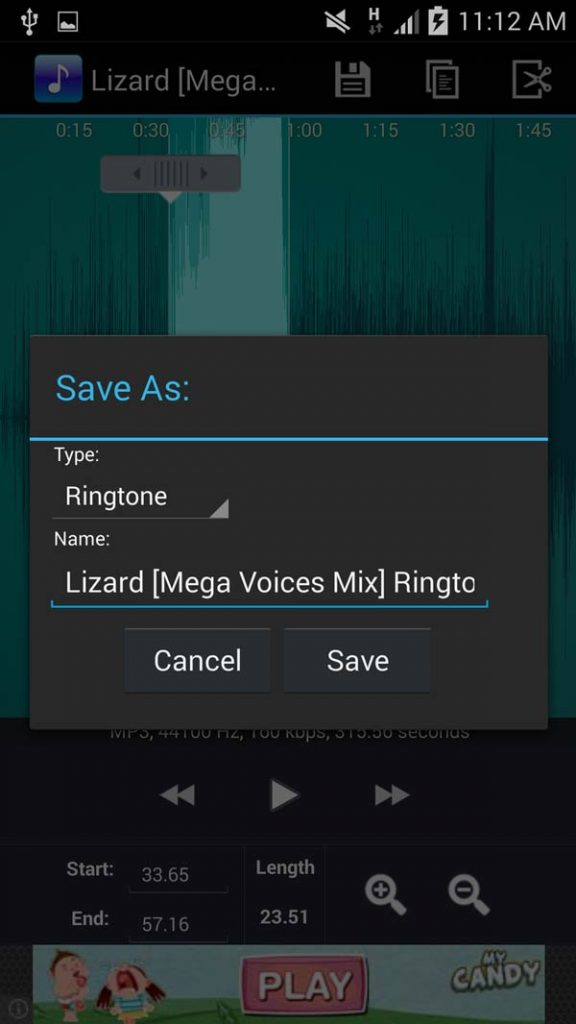 استفاده از آهنگ به عنوان زنگ گوشی اندروید, زنگ گوشی mp3, برنامه Ringtone Maker, دانلود Ringtone Maker, ویرایش آهنگ در اندروید, زنگ گوشی اندروید, انتخاب بخشی از آهنگ به عنوان زنگ گوشی, ویرایش فایل mp3