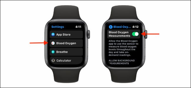 غیر فعال کردن گزینه Blood Oygen Measurements در اپل واچ