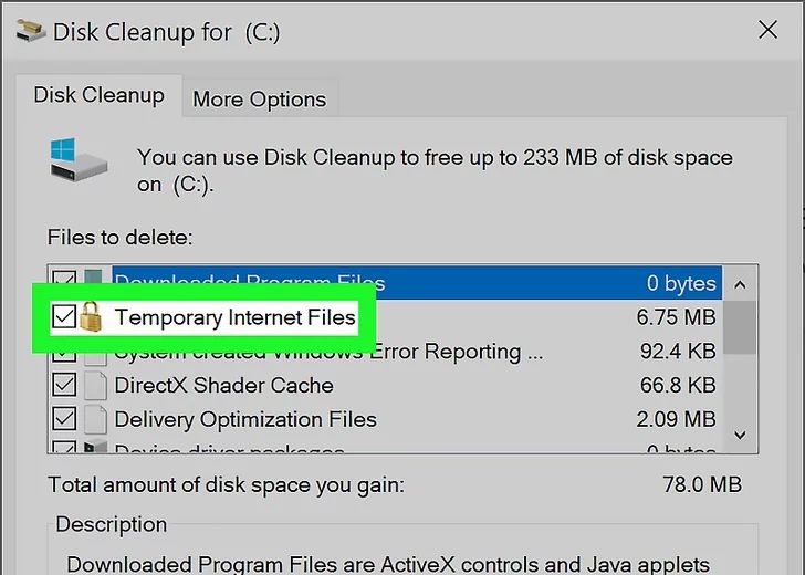 پاک کردن فایل های موقتی ویندوز 10 با استفاده از پاکسازی دیسک (Disk Cleanup)