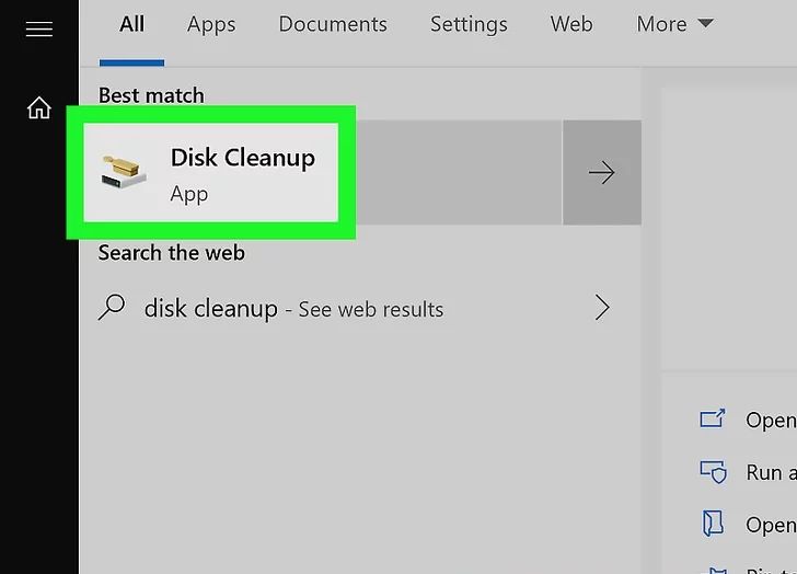 پاک کردن فایل های موقتی ویندوز 10 با استفاده از پاکسازی دیسک (Disk Cleanup)