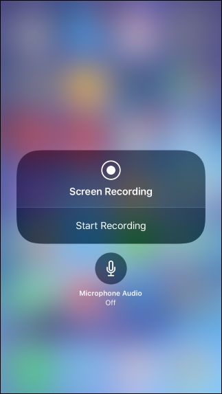 گزینه Screen Recording در آیفون و آیپد