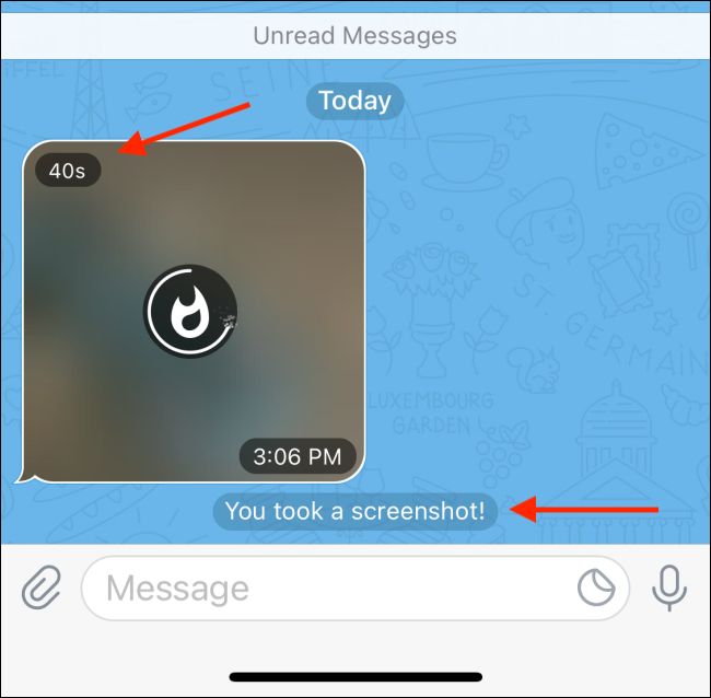 ارسال عکس ها و فیلم های ناپدید شده برای تمامی مخاطبین برنامه تلگرام