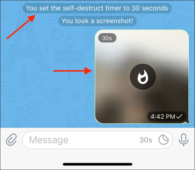 ارسال پیام های ناپدید شونده با استفاده از چت مخفی (Secret Chat) در تلگرام