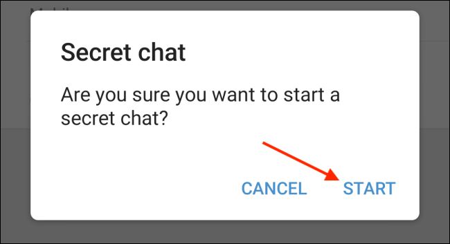 مراحل یک چت مخفی (Secret Chat) در برنامه تلگرام نسخه اندروید
