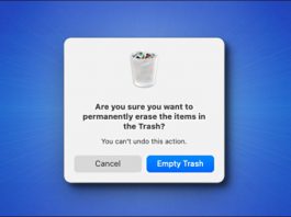 روش غیر فعال کردن اعلان هشدار خالی کردن سطل زباله در مک
