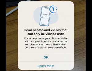 روش ارسال پیام، تصاویر و فیلم های ناپدید شونده (محو شونده) در واتساپ