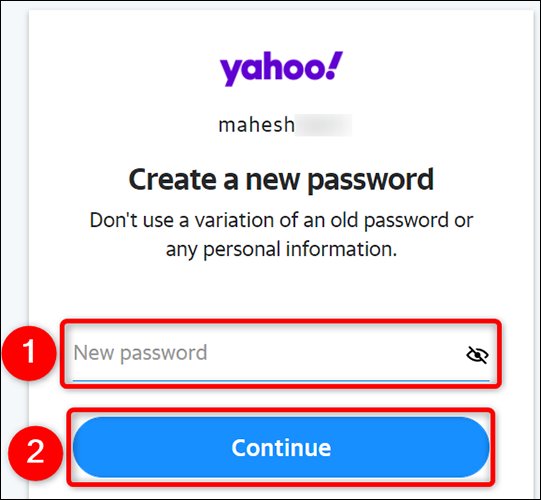 روش تغییر دادن رمز عبور اکانت یاهو Yahoo در دسکتاپ