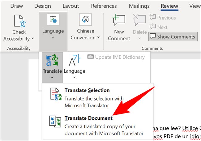 روش ترجمه فایل PDF با استفاده از برنامه ورد Microsoft Word
