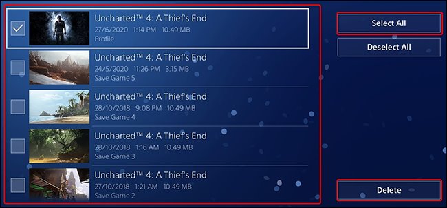روش حذف کردن اطلاعات ذخیره شده بازی در PS4 