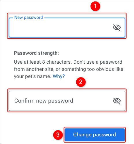 روش تغییر رمز عبور جیمیل در آیفون