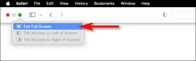 روش خارج شدن از حالت تمام صفحه یا فول اسکرین پنجره ها در سیستم عامل مک