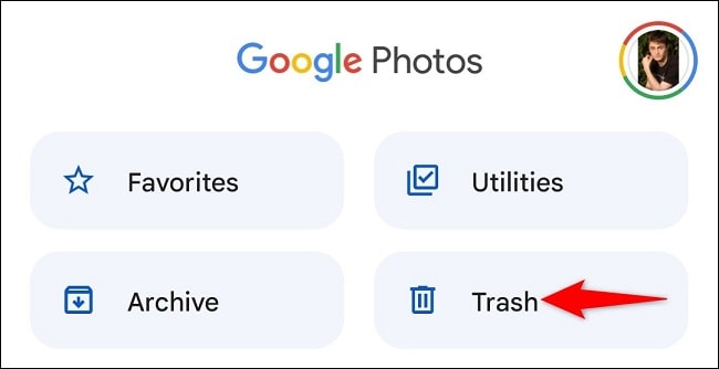 روش خالی کردن سطل آشغال Trash از طریق Google Photos در اندروید