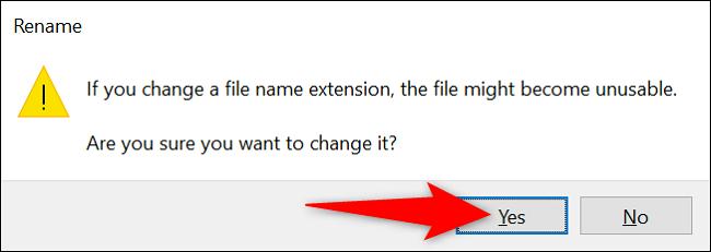 روش تغییر نوع فایل از طریق Rename در ویندوز 11